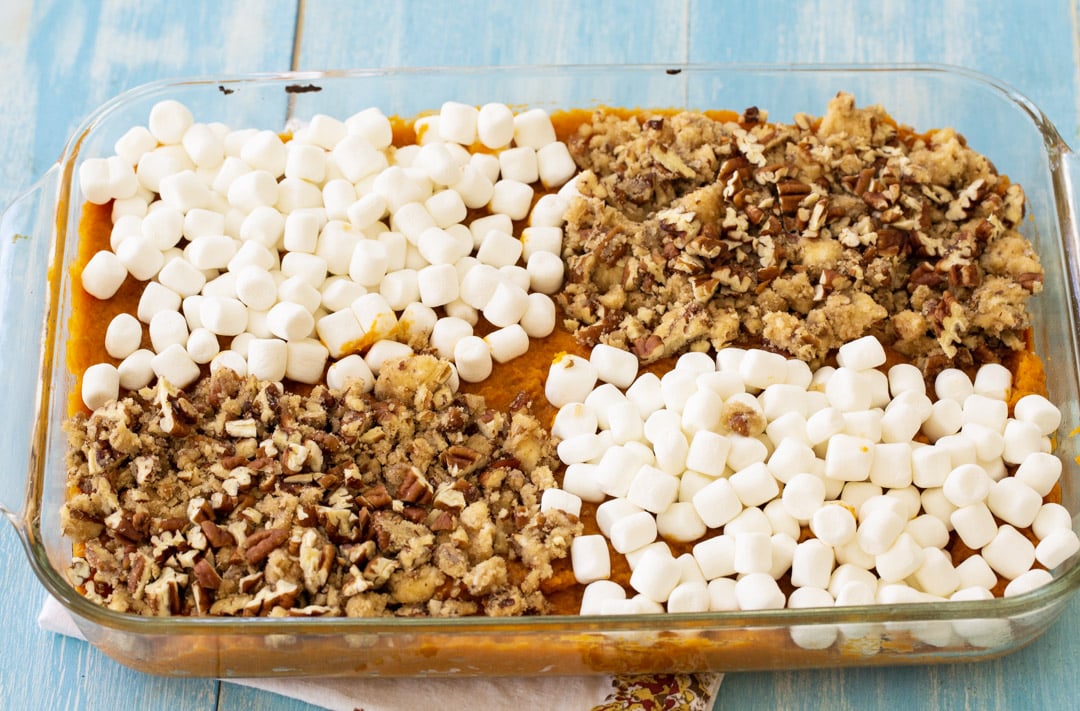 Casserole before being placed in oven.