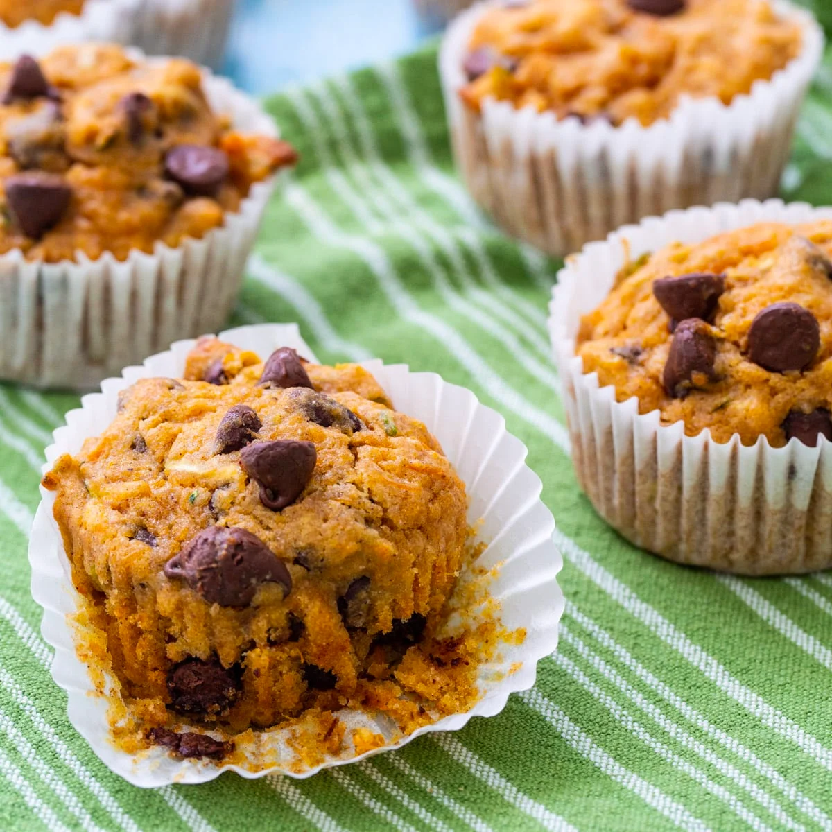 Sweet Potato Zucchini Muffins