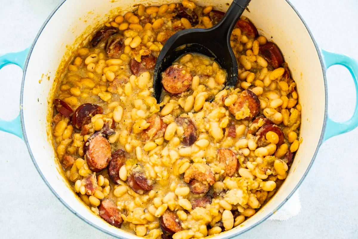 White Beans with Andouille Sausage