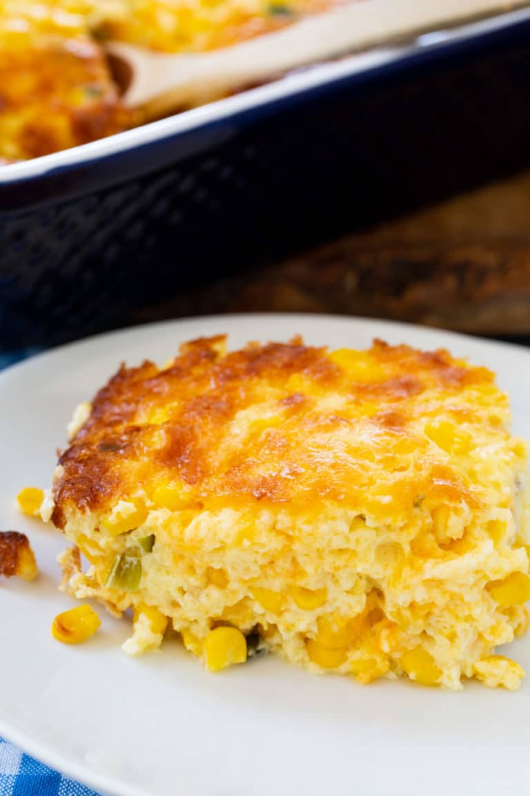 Three Cheese Corn Pudding