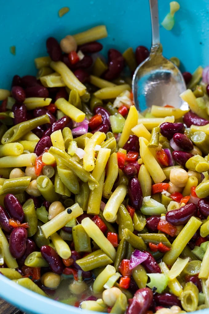 Sweet and Tangy Four Bean Salad