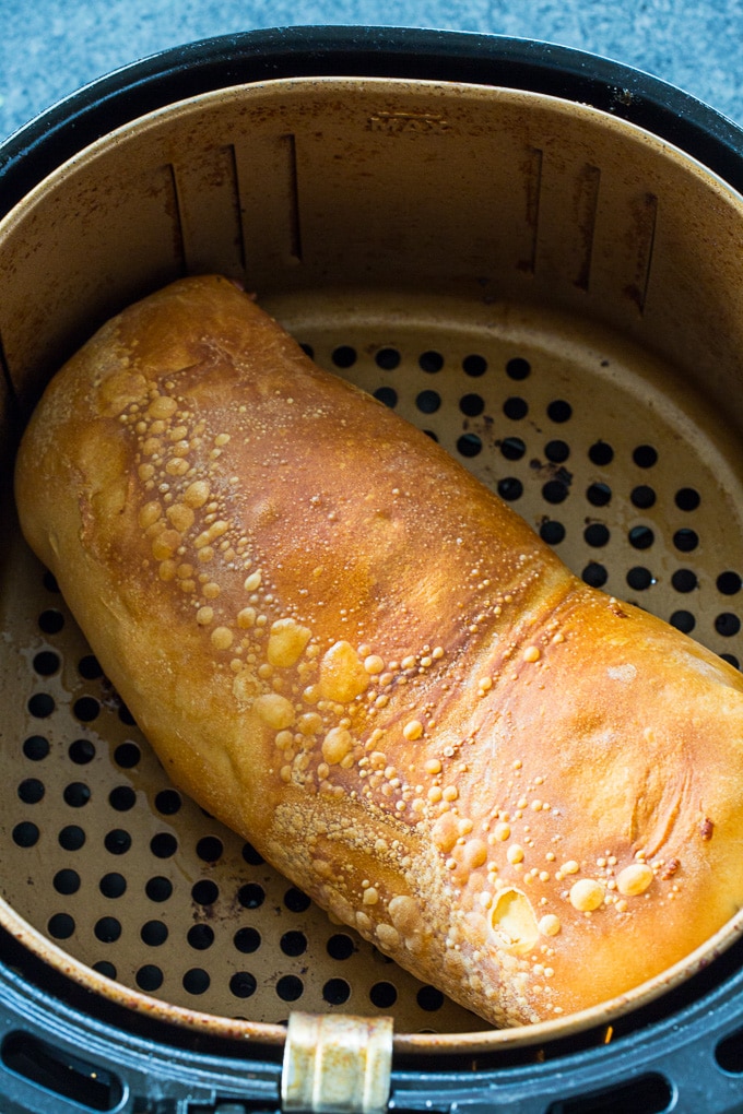 Air Fryer Pepperonini and Peppers Stromboli