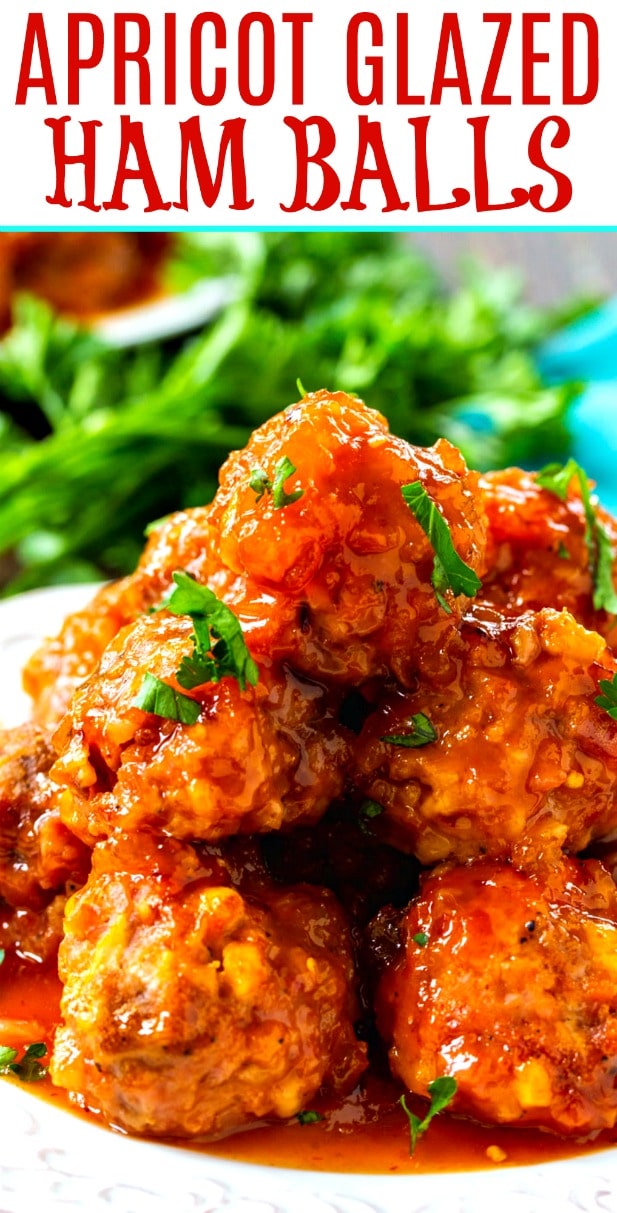 Apricot Glazed Ham Balls