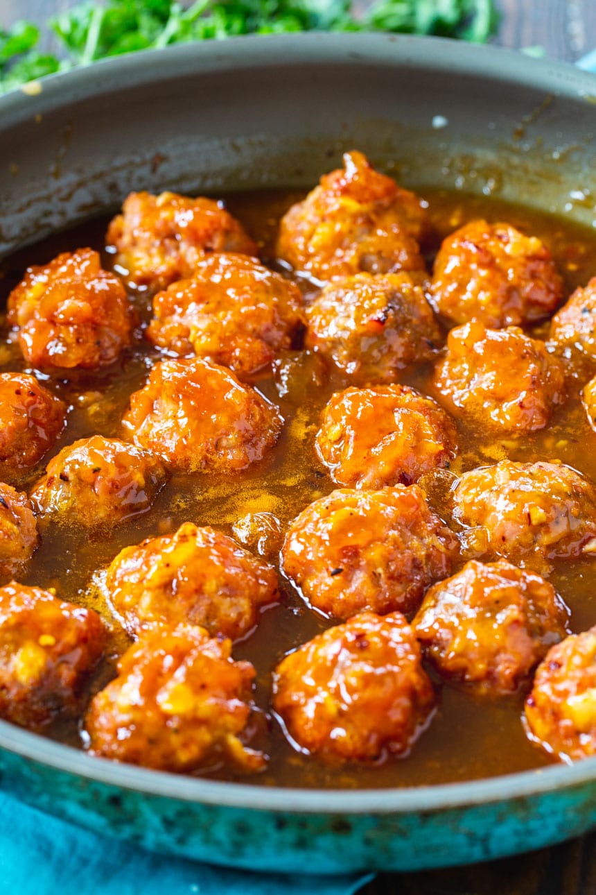 Ham Balls with Apricot Glaze