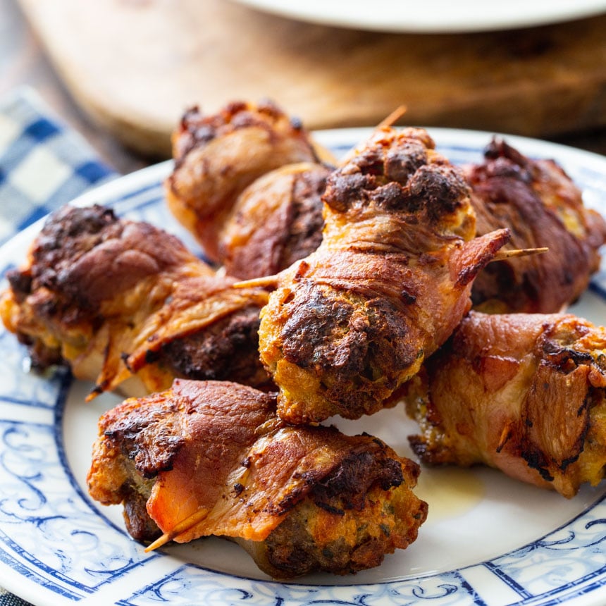 Bacon Wrapped Stuffing Bites
