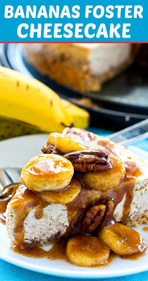 Bananas Foster Cheesecake #mardigras #dessert #southernfood