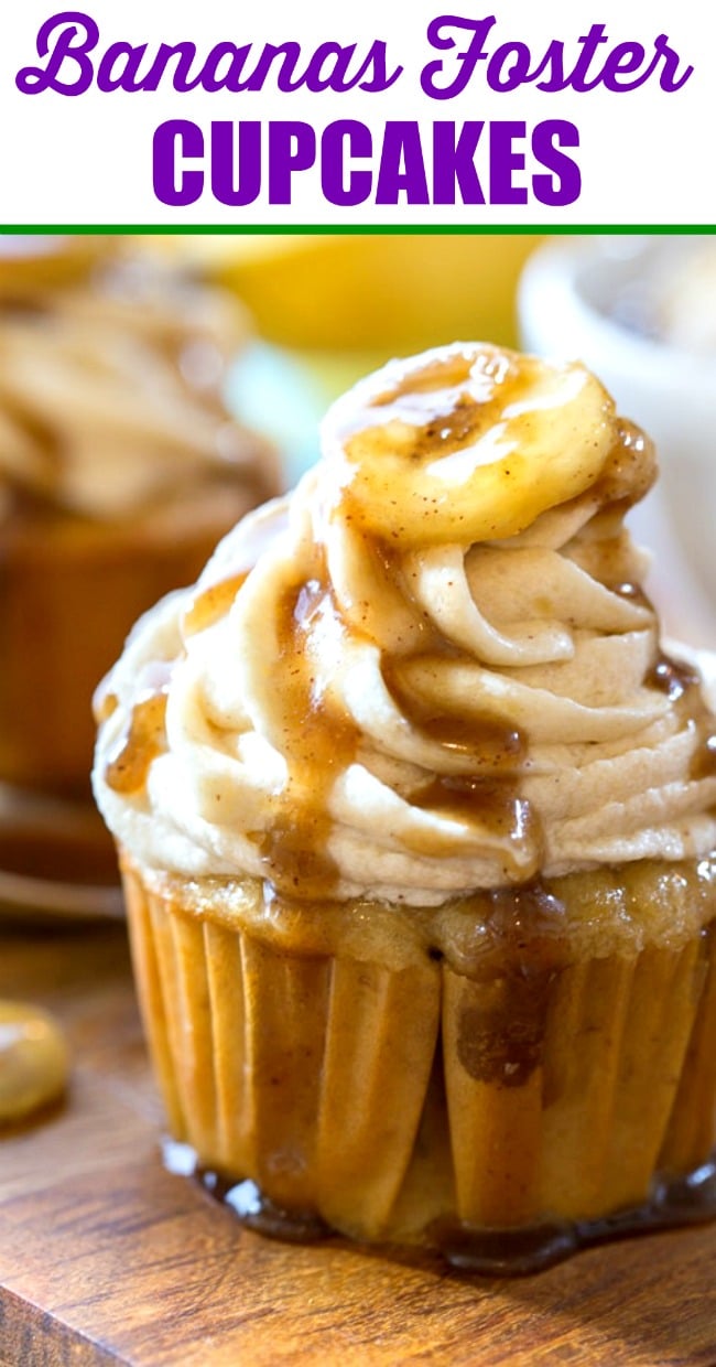 Bananas Foster Cupcakes