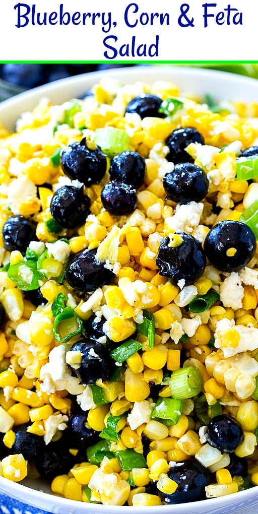Blueberry, Corn & Feta Salad