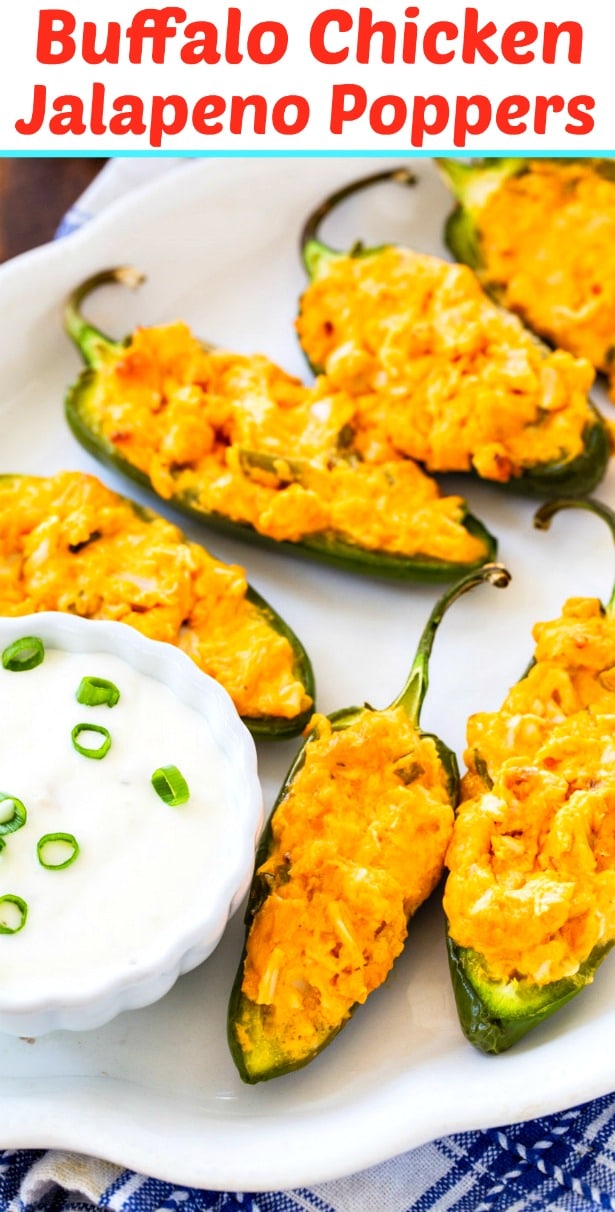 Buffalo Chicken Jalapeno Poppers