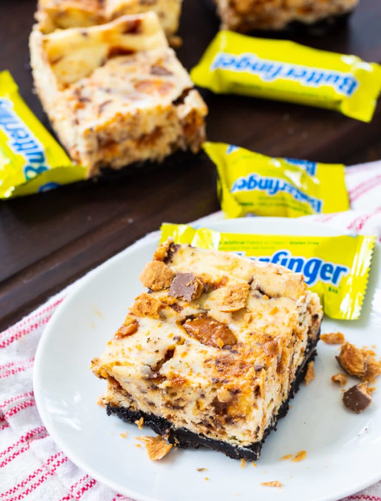 Butterfinger Cheesecake Bars