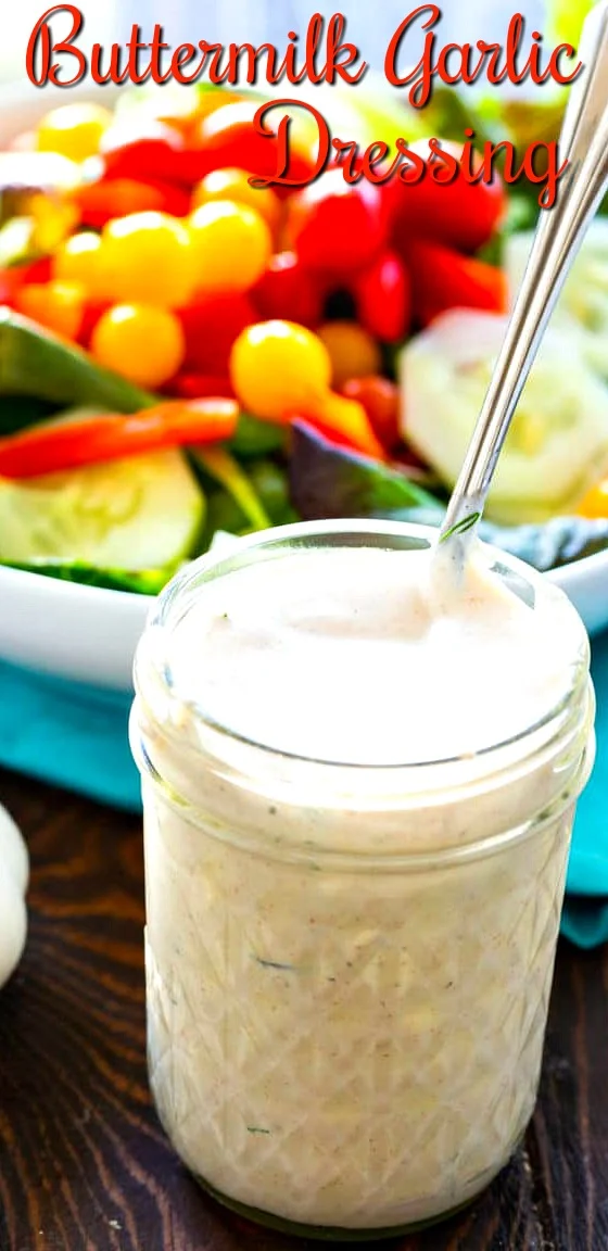 Buttermilk Salad Dressing in a jar