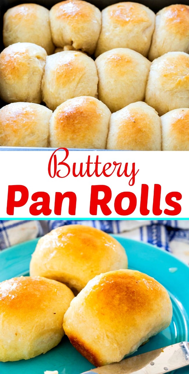 close-up of Buttery Pan Rolls