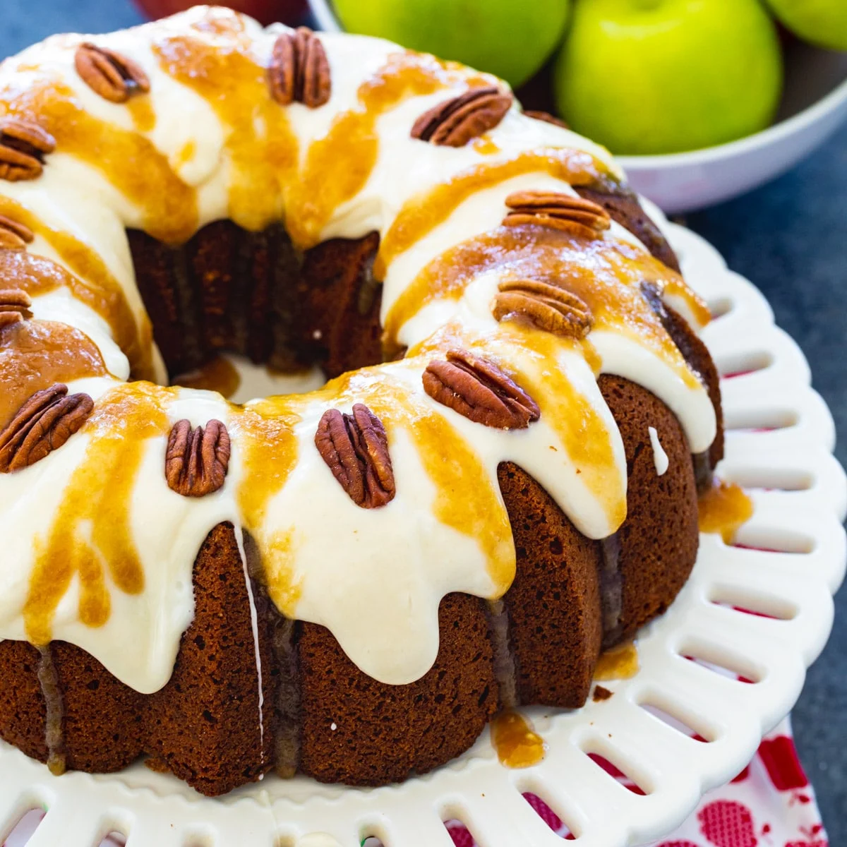 Caramel Apple Pound Cake Recipe