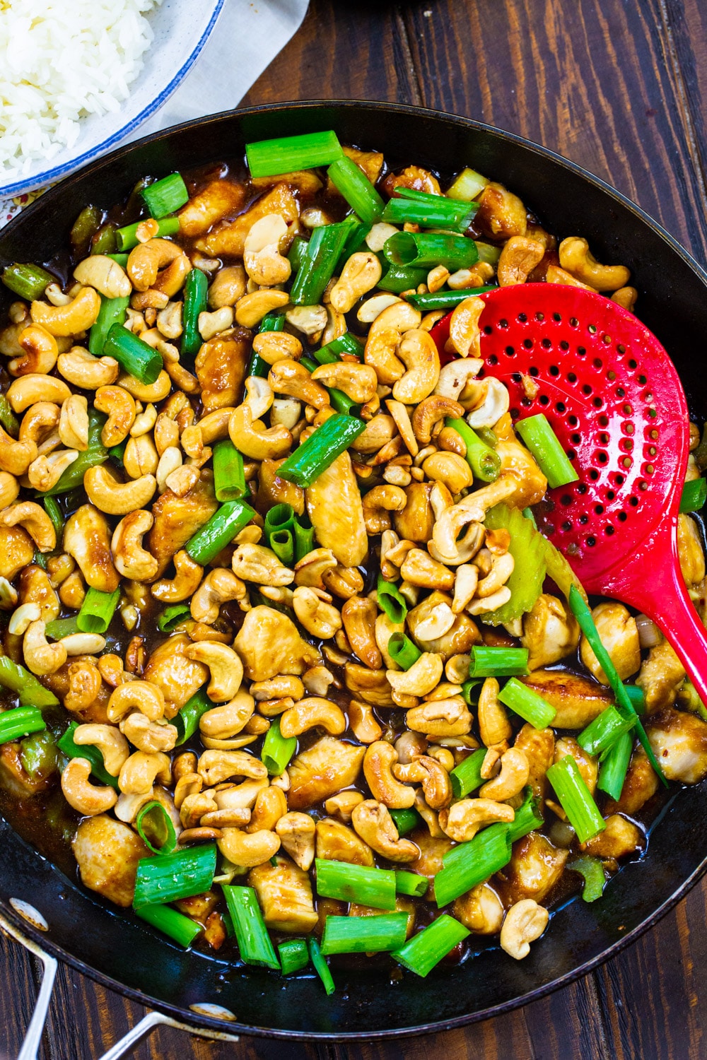 Cashew Chicken in a large skillet.