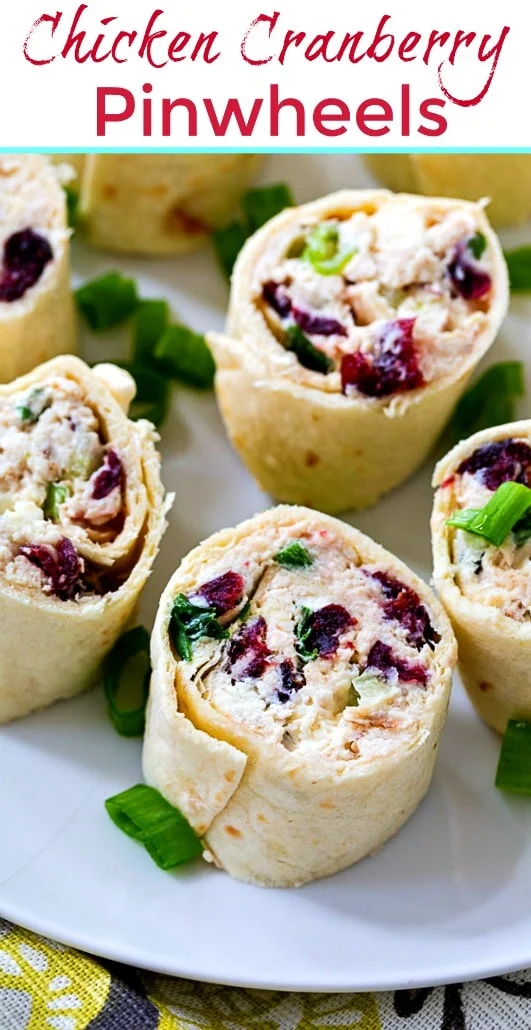 Chicken Cranberry Pinwheels