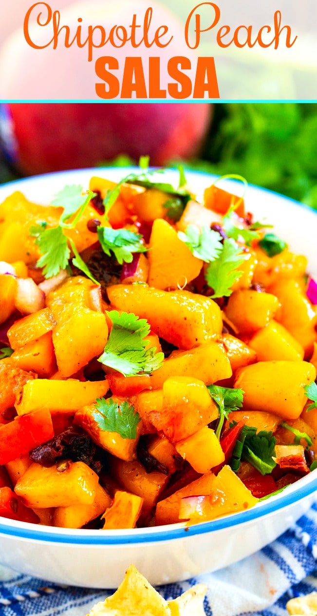 Cloes-up of Chipotle Peach Salsa