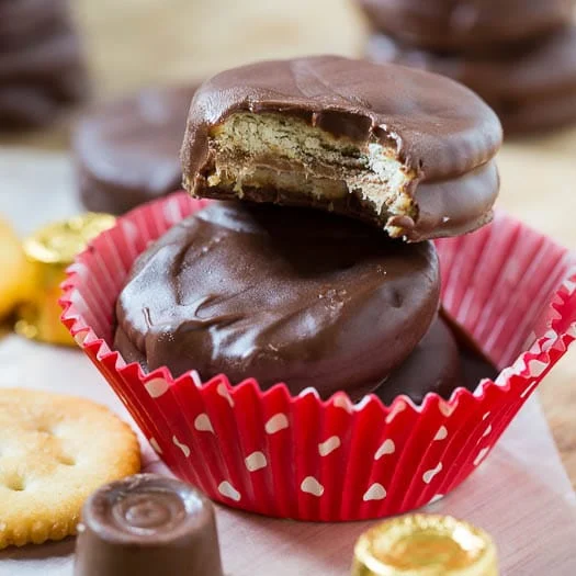 Rolo Stuffed Ritz Crackers