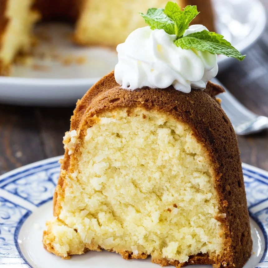 Coconut Cream Cheese Pound Cake