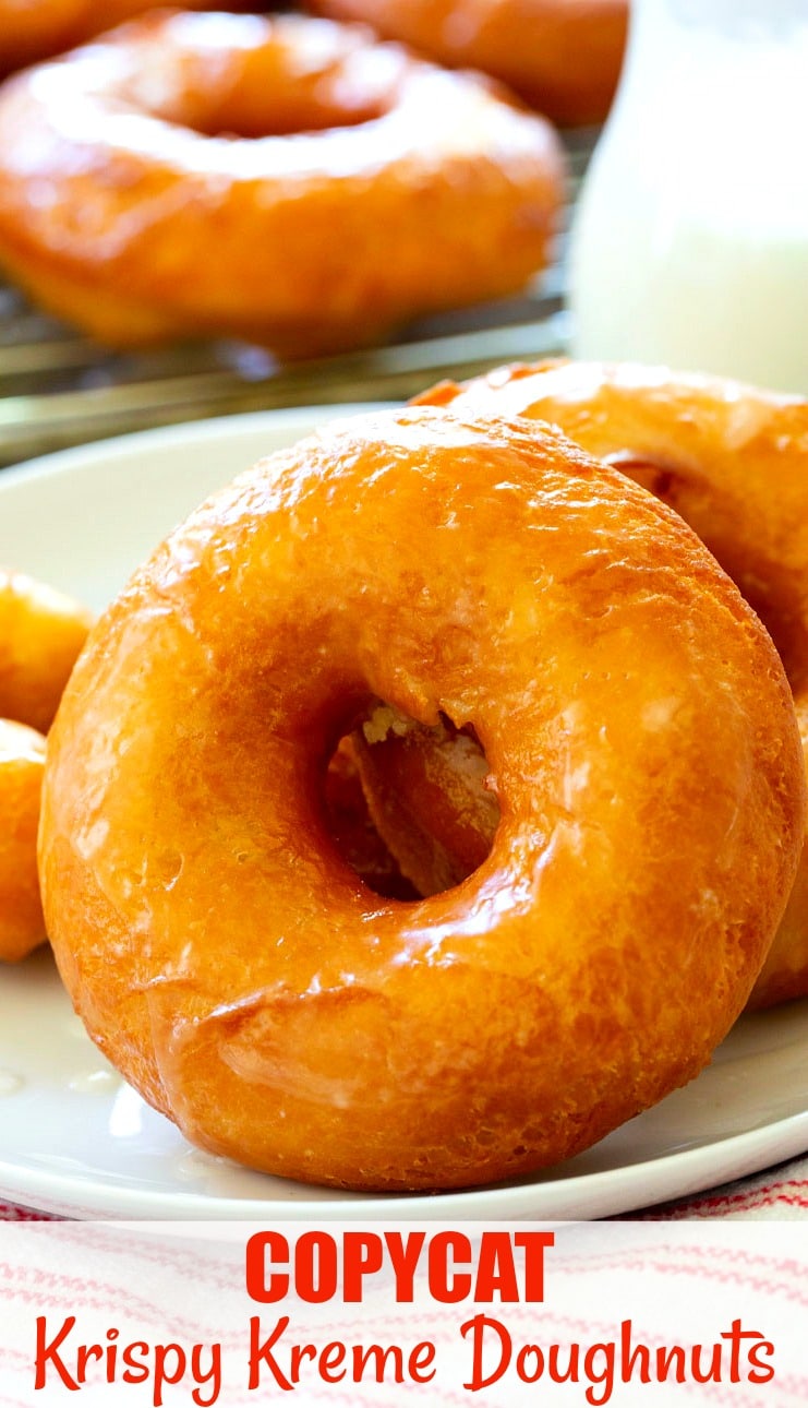 Close-up of Copycat Krispy Kreme Doughnuts