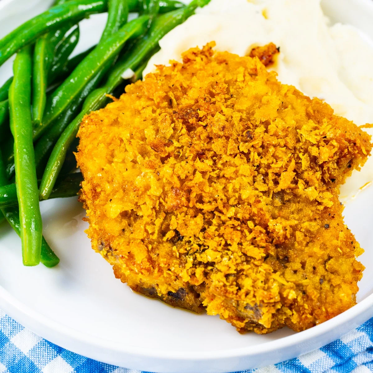Cornflake Crusted Baked Pork Chops