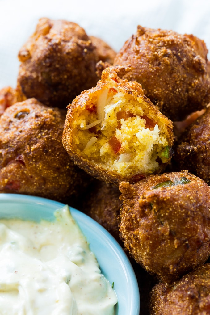 Crab Hush Puppies