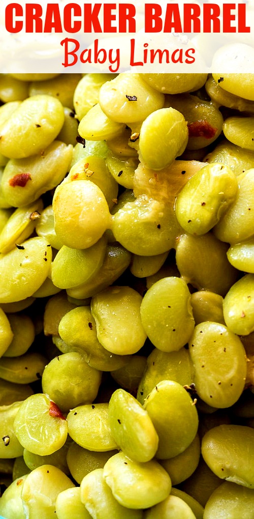 Close-up of lima beans.
