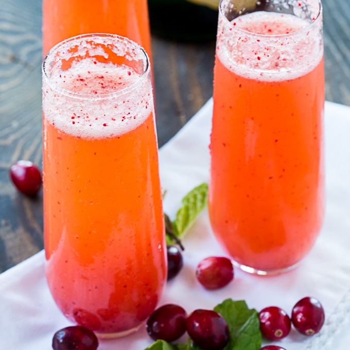Cranberry Orange Mimosas