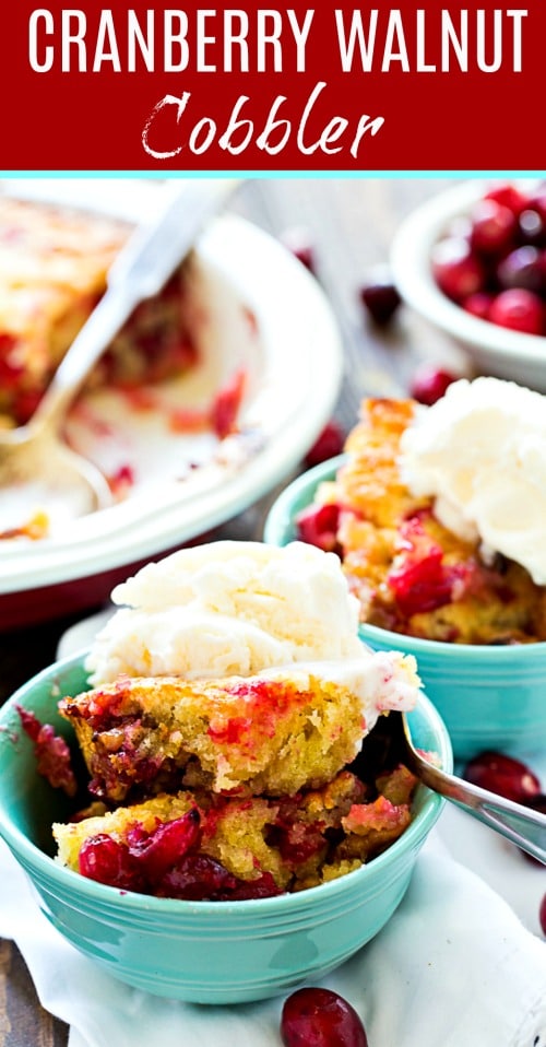 Cranberry Walnut Cobbler