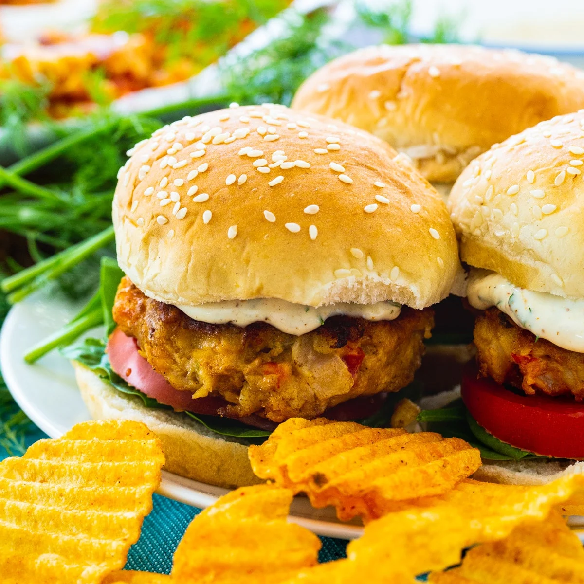 Crawfish Burgers
