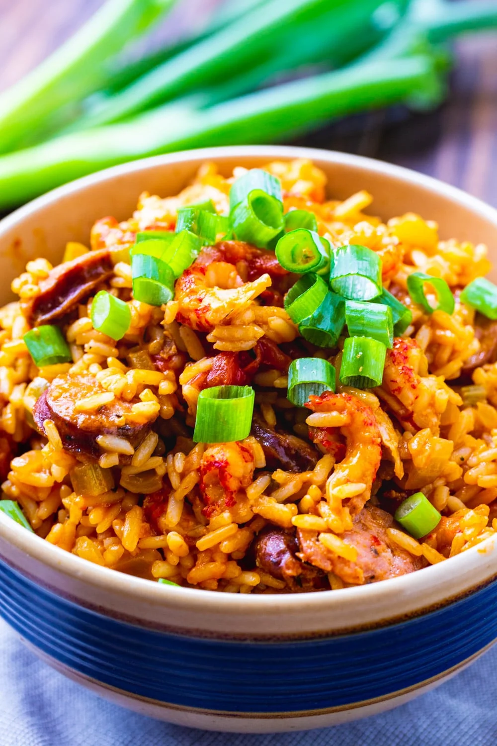 Bowl full of Crawfish Jambalaya