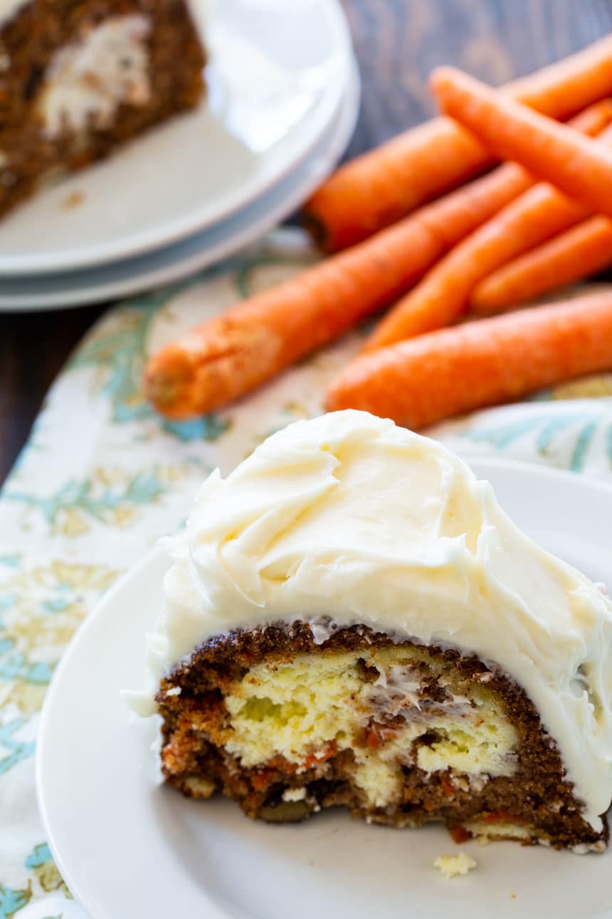 Cream Cheese Filled Carrot Cake