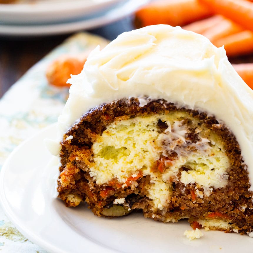 Cream Cheese Filled Carrot Cake