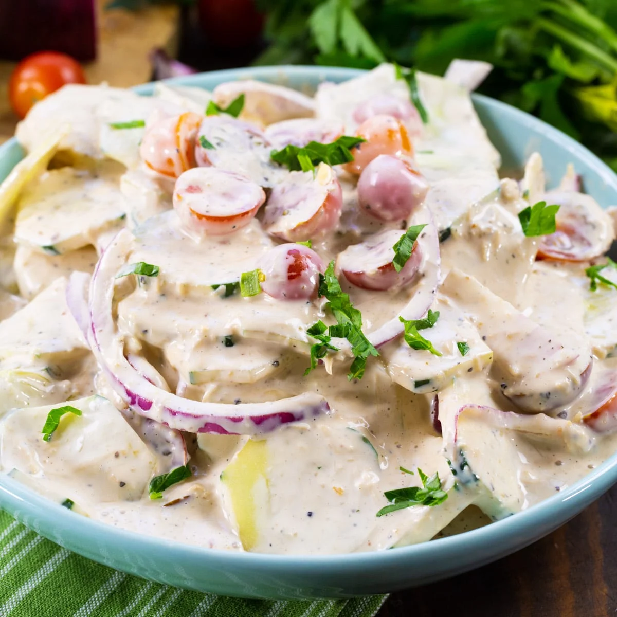 Creamy Italian Cucumber Salad