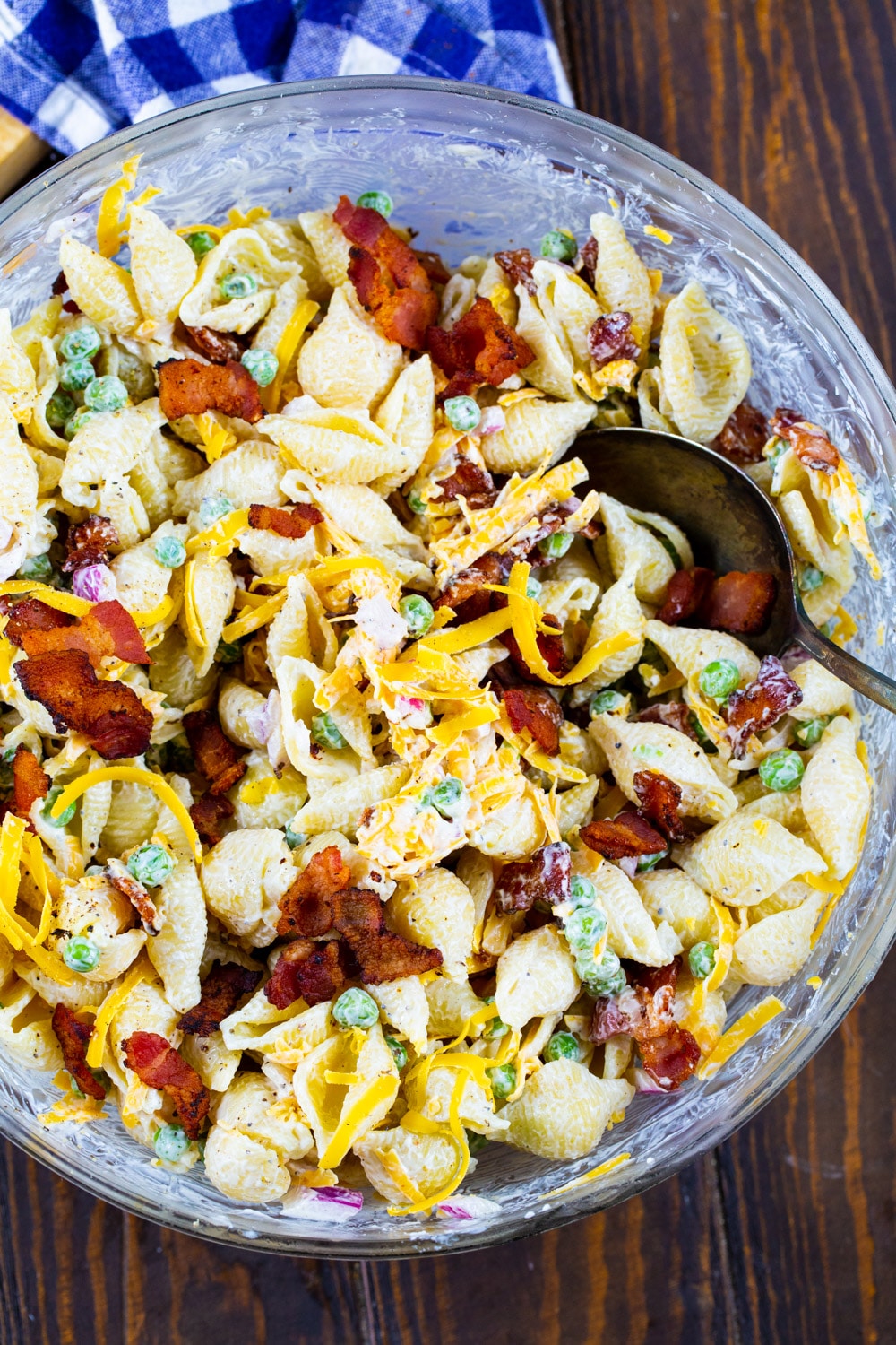 Pasta Salad in a large mixing bowl.