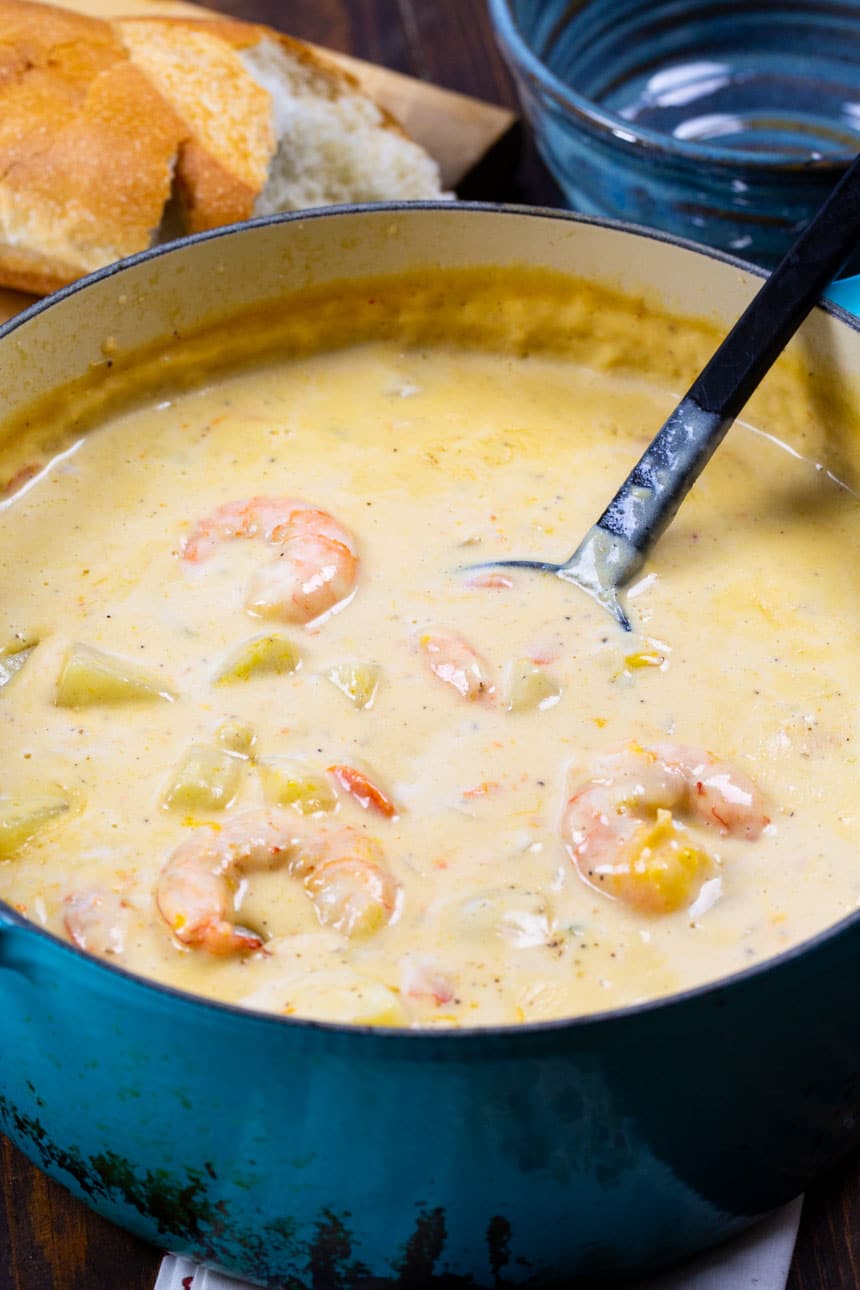 Pot full of Potato Soup.