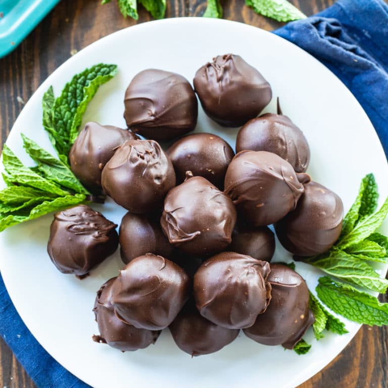 Creme de Menthe Truffles
