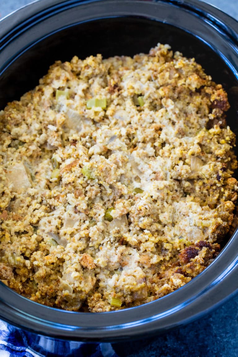 Chicken and Dressing Casserole in 6-quart slow cooker