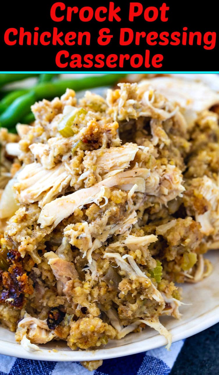 Crock Pot Chicken and Dressing Casserole