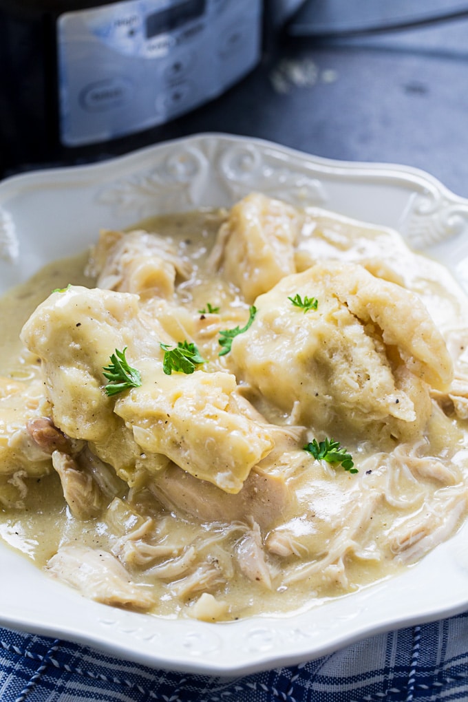 Easy Crock Pot Chicken and Dumplings