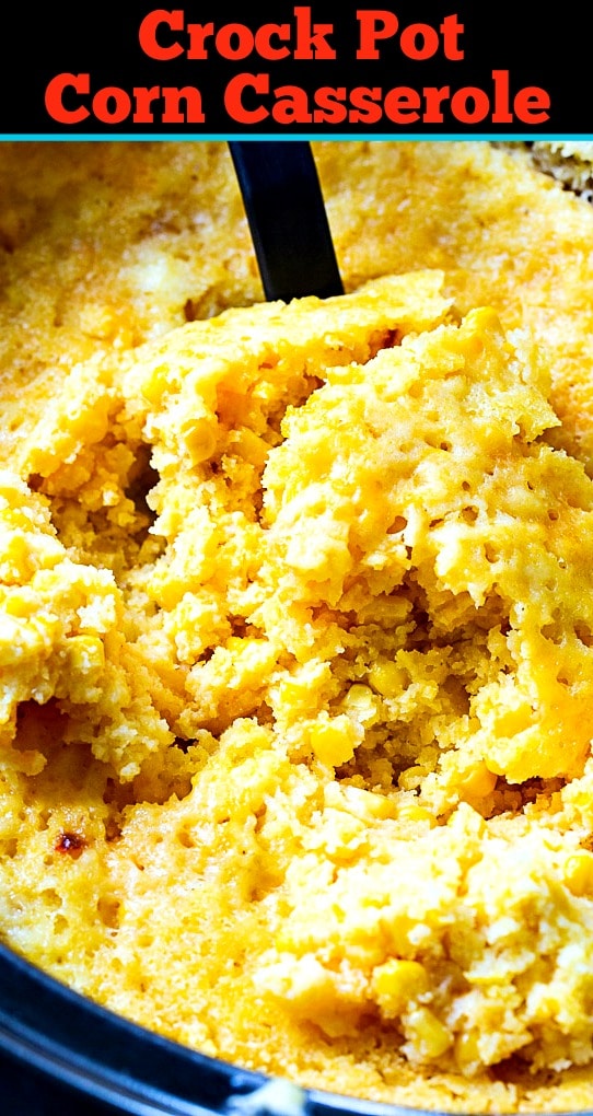 Corn Casserole in 6-quart crock pot.