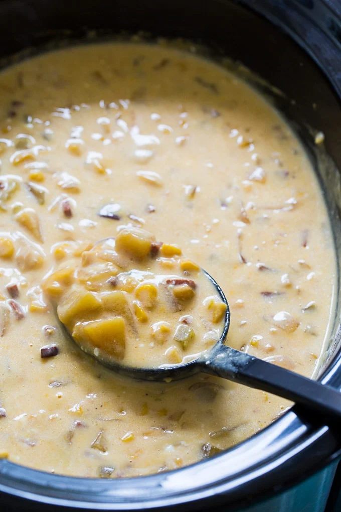 Crock Pot Ham and Corn Chowder