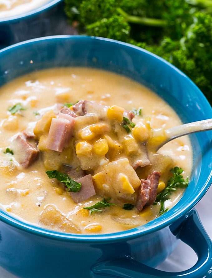 Crock Pot Ham and Corn Chowder