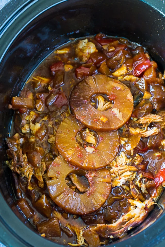 Crock Pot Sticky Hawaiian Chicken