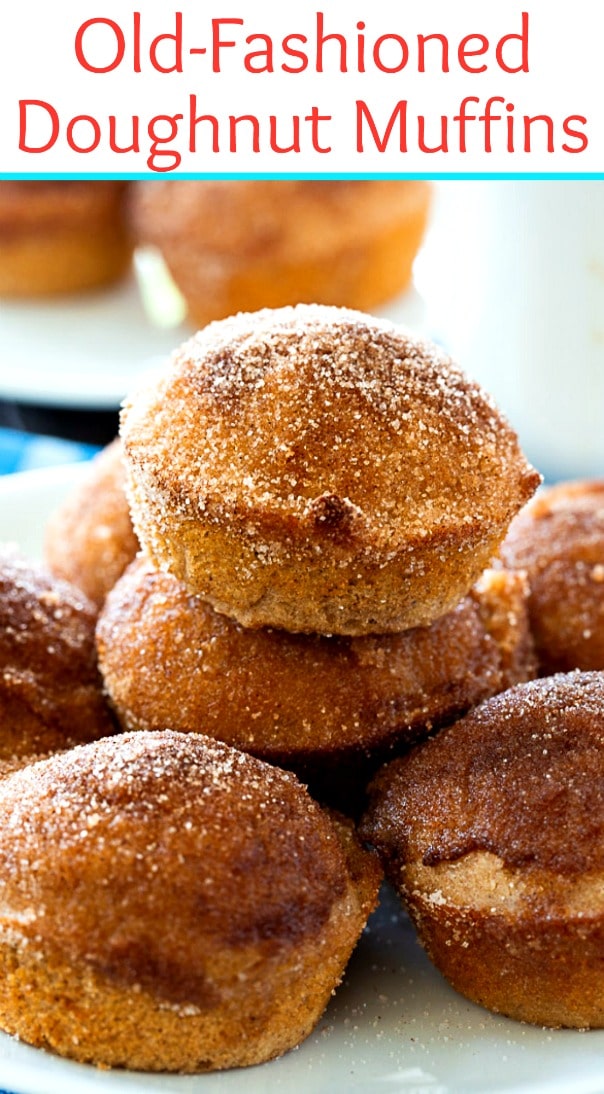 plate of doughut muffins