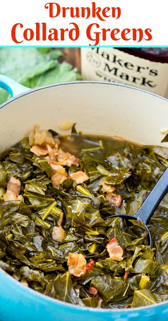 en Collard Greens with bourbon