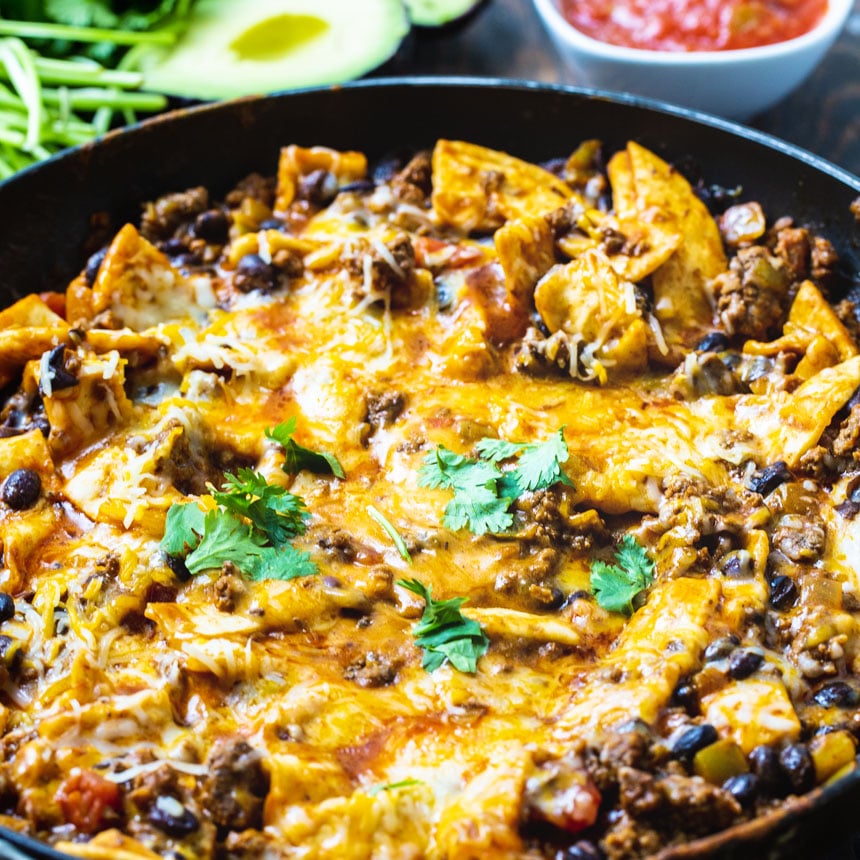 Easy Beef Burrito Skillet