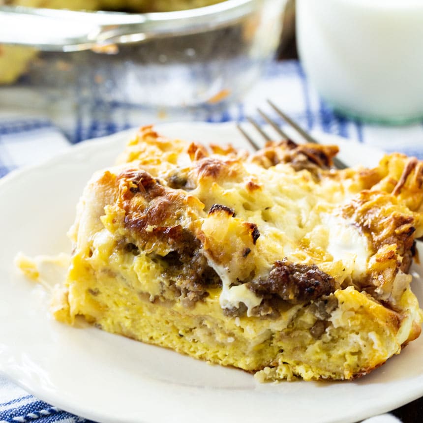 Sausage and Cheese English Muffin Casserole