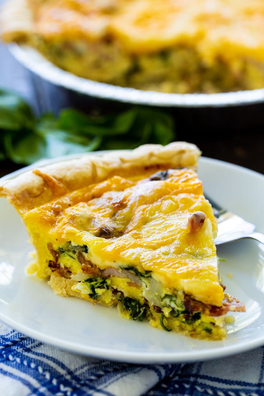 Slice of Bacon Floretine Quiche