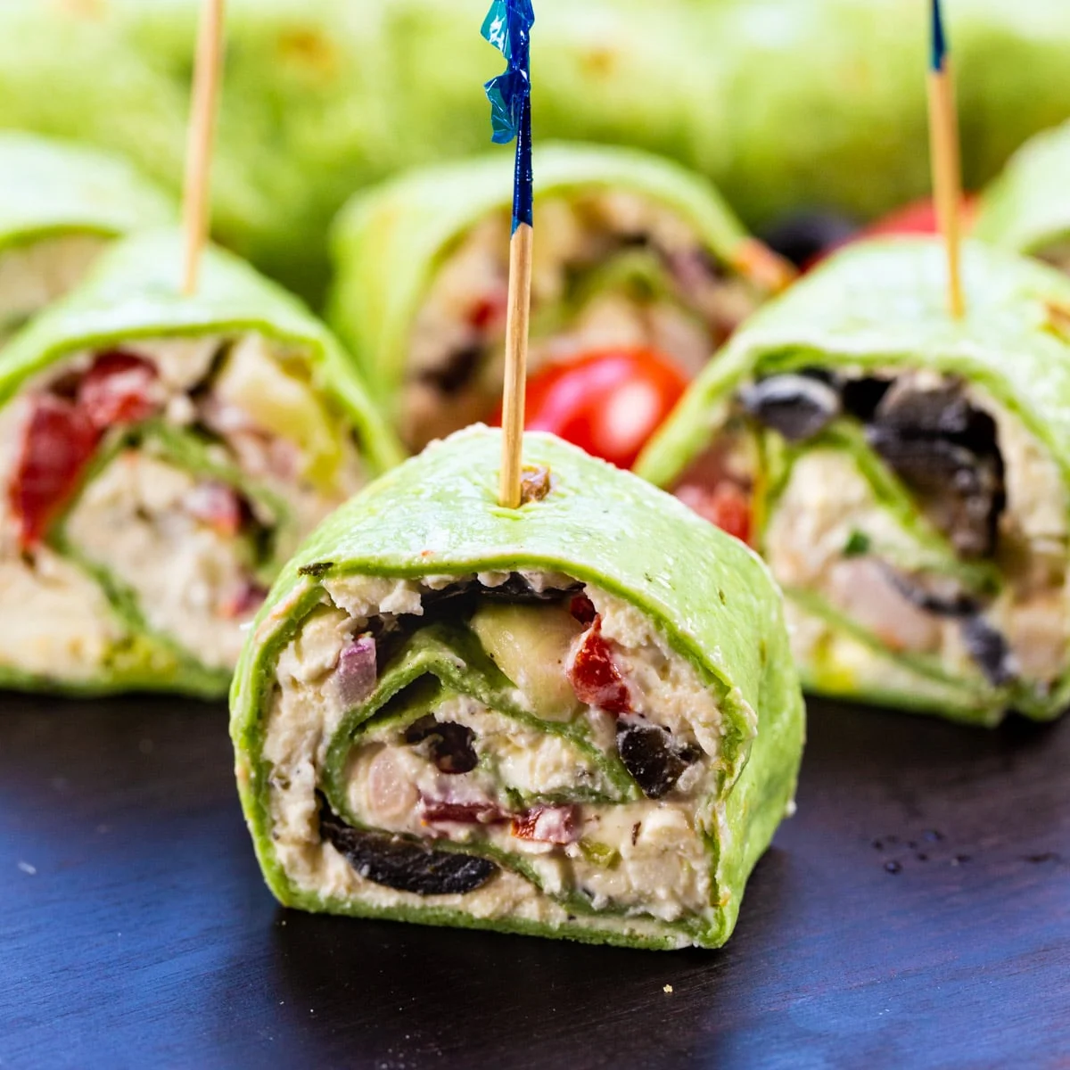 Greek Salad Pinwheels