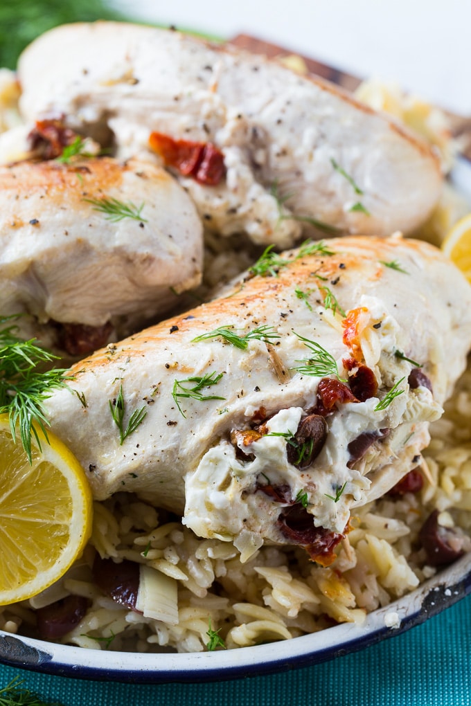 Greek Stuffed Chicken